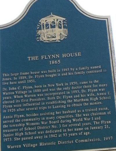 Flynn House Marker