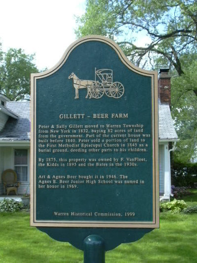 Gillett Farm Marker