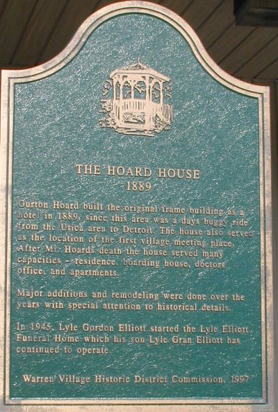 Hoard House Marker