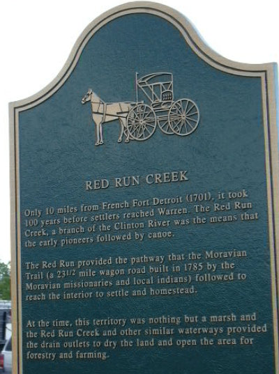 Red Run Creek Marker