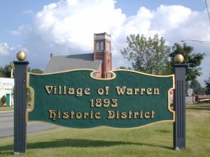 Village Warren Hist District Sign