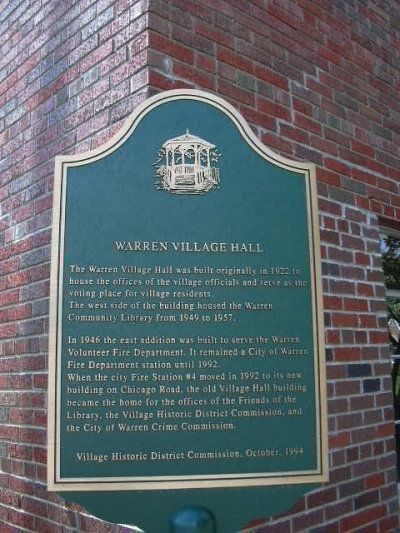 Village Hall Marker