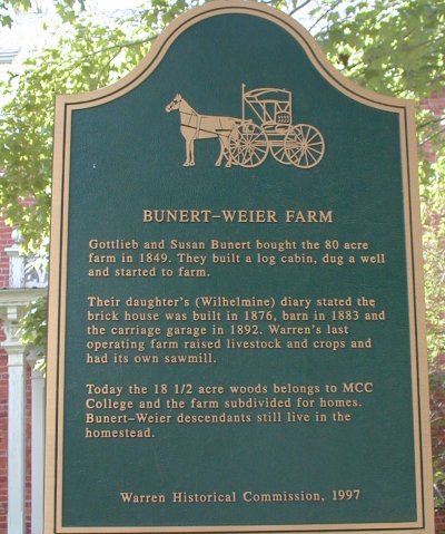 Weier Farm Marker